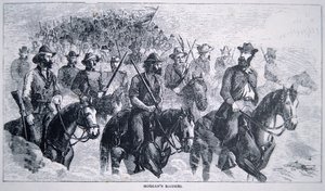 John Hunt Morgans (1825-64) Räuber von American School