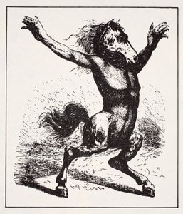 Kelpie Wasserdämon, aus Der Weltführer zu Gnomen, Feen, Elfen und anderen kleinen Leuten von Thomas Keightley (1789-1872) veröffentlicht 1880