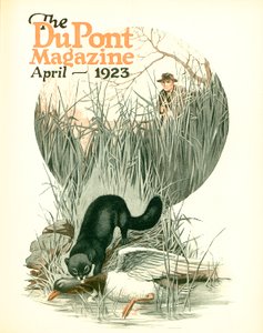 Weniger Ungeziefer - Mehr Wild, Titelseite des DuPont Magazins, April 1923