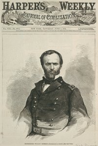 Generalmajor William T. Sherman, Titelseite von Harper