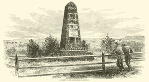 Denkmal auf dem Schlachtfeld von Groveton, August 1862 von American School