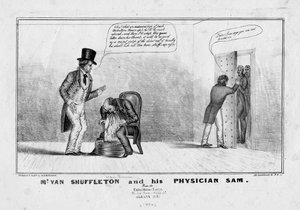 Mr. van Shuffleton und sein Arzt Sam, ca. 1836