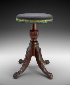 Musikhocker, ca. 1810-15 von American School