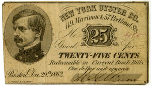 New York Oyster Co., 119 Merrimac & 57 Portland St., 1862