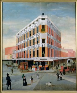 Nr.7 12 Bowery, NYC, ca. 1837-39 von American School