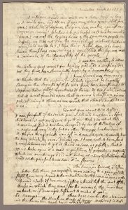 Seite 1, Brief von Abigail Adams an John Adams, 31. März - 5. April 1776 (Tinte auf Papier)