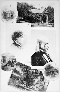 Bilder der Familie Alcott und ihres Hauses