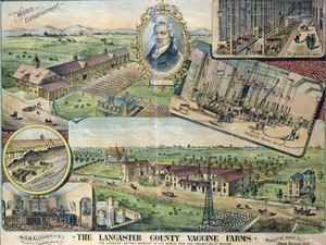 Plan der Lancaster County Vaccine Farms, Nebraska von American School