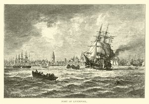 Hafen von Liverpool von American School