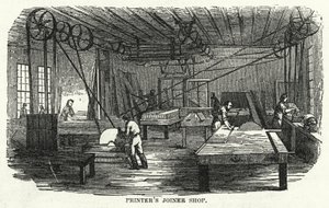 Druckerwerkstatt (Stich) von American School