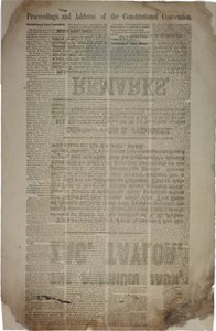 Verhandlungen und Ansprache der Verfassungskonvention, ca. 19. März 1861 von American School
