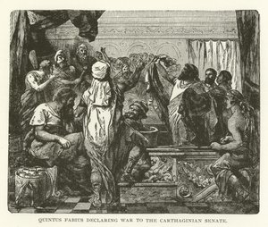 Quintus Fabius erklärt dem karthagischen Senat den Krieg von American School