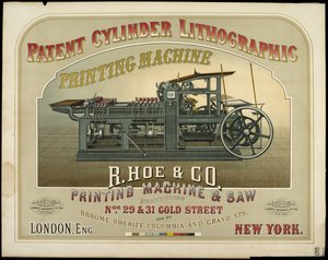 R. Hoe & Co. Druckmaschinen- und Sägenhersteller von American School