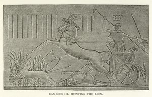 Ramses III. jagt den Löwen von American School