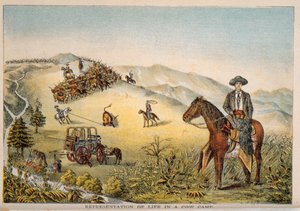 Darstellung des Lebens in einem Kuhlager von American School
