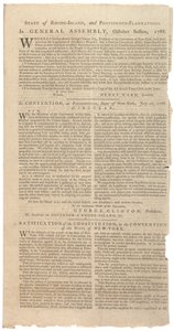 Resolutionen zur Drucklegung des NYS-Vorschlags für Verfassungsänderungen, Oktober 1788