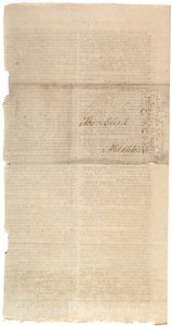 Resolutionen zur Drucklegung des NYS-Vorschlags für Verfassungsänderungen, Oktober 1788 von American School