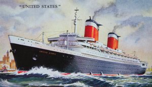 SS United States Jungfernfahrt 1952