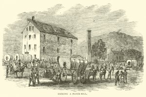 Plünderung einer Mühle, Juli 1864 von American School