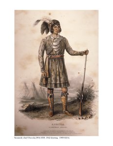Seminolen-Häuptling Osceola, 1842