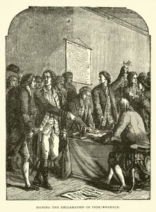 Unterzeichnung der Unabhängigkeitserklärung von American School