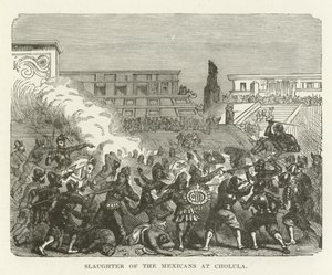 Massaker an den Mexikanern in Cholula von American School