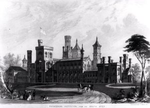 Smithsonian Institution von Südwesten, aus 