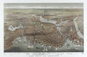 Die Stadt Boston, veröffentlicht 1873 von American School