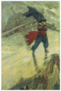 Die Legende des Geisterschiffs oder des Fliegenden Holländers: Ein niederländischer Kommandant, der sein Schicksal herausfordern wollte, soll dazu verurteilt worden sein, für immer auf seinem Schiff zu wandern und den Schiffen, die seinen Weg kreuzen, Ungl