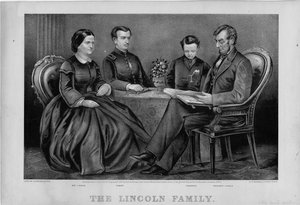 Die Familie Lincoln, veröffentlicht von Currier & Ives, 1867