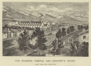 Der Mormonentempel und Prophetenblock