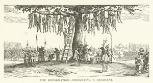 Die Reformation, dezimiert ein Regiment von American School