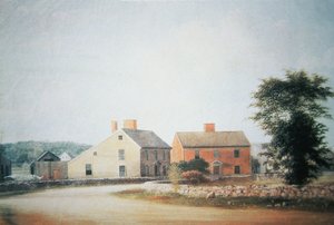 Der Geburtsort von John Adams (1735-1826) in Braintree, jetzt Quincy, Massachusetts