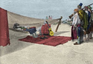 Der Pirat Sir Henry Morgan rekrutiert Männer für den Angriff auf Panama um 1670. Buch der Piraten Buccaneers und Marooners des spanischen Main von Howard Pyle von American School