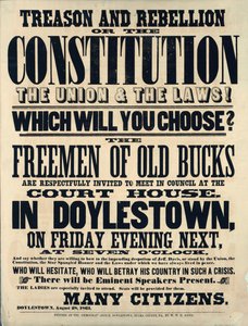Verrat und Rebellion oder die Verfassung, die Union und die Gesetze! Was wirst du wählen? 1861 von American School