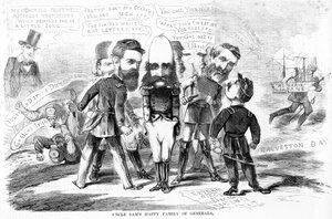Onkel Sams glückliche Familie von Generälen, ca. 1863