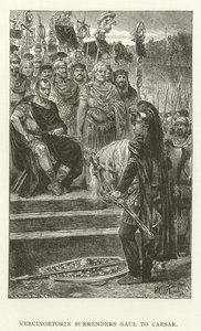 Vercingetorix ergibt sich Cäsar von American School