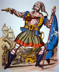 Viktorianische Darstellung eines Piraten