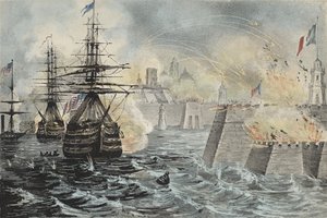 Siegreiche Bombardierung von Vera Cruz