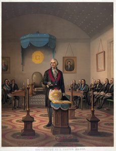 Washington als Freimaurer, veröffentlicht 1870