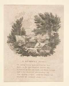 Eine Sommerszene (mit Vers)
