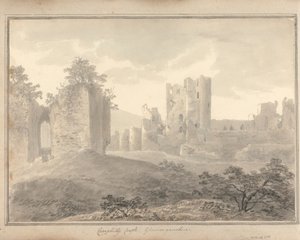 Ansichten in England, Schottland und Wales: Caerphilly Castle, Glamorganshire von Amos Green