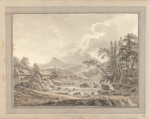 Ansichten in England, Schottland und Wales: Tour in Schottland; Zusammenfluss von Lochy und Dochart bei Killin