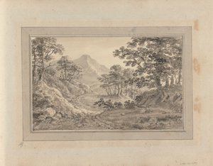 Ansichten in England, Schottland und Wales; Tour in Schottland: Landschaft in der Nähe von Wyburn? von Amos Green
