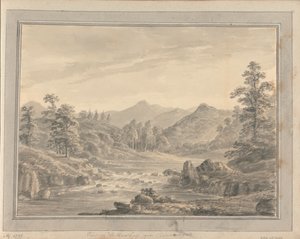 Ansichten in England, Schottland und Wales: Ansicht auf den Brathay bei Clappensgate