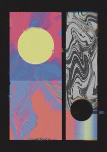 Kosmische Glitch-Kreise von Amy Louise Baker