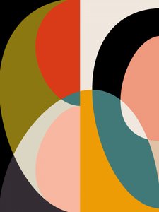 Mittleres Jahrhundert Pastell 11 von Ana Rut Bre