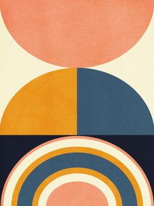 Regenbogen Plus Formen Blau Senf 10