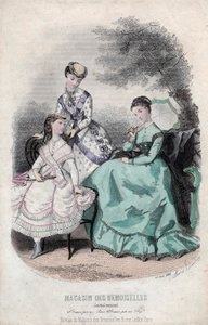 Französische Modezeitschrift "Magasin des Demoiselles", Paris, 25. Juni
