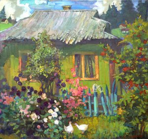 Rustikales Zuhause Sommergarten von Anastasiia Grygorieva